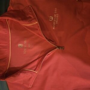 Red Short Sleeve Polo Muscle Tee